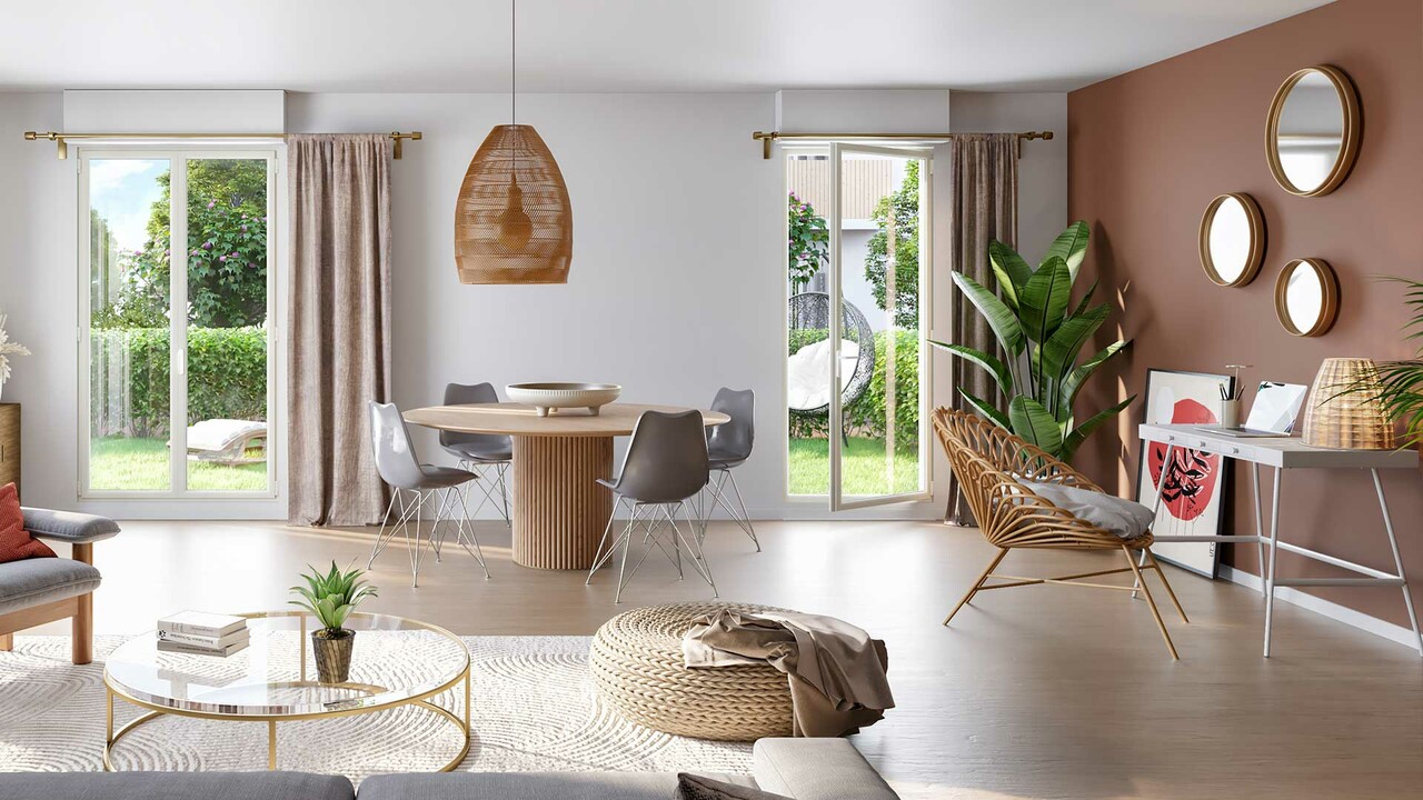 Perspective intérieur décoré Côté Bourg