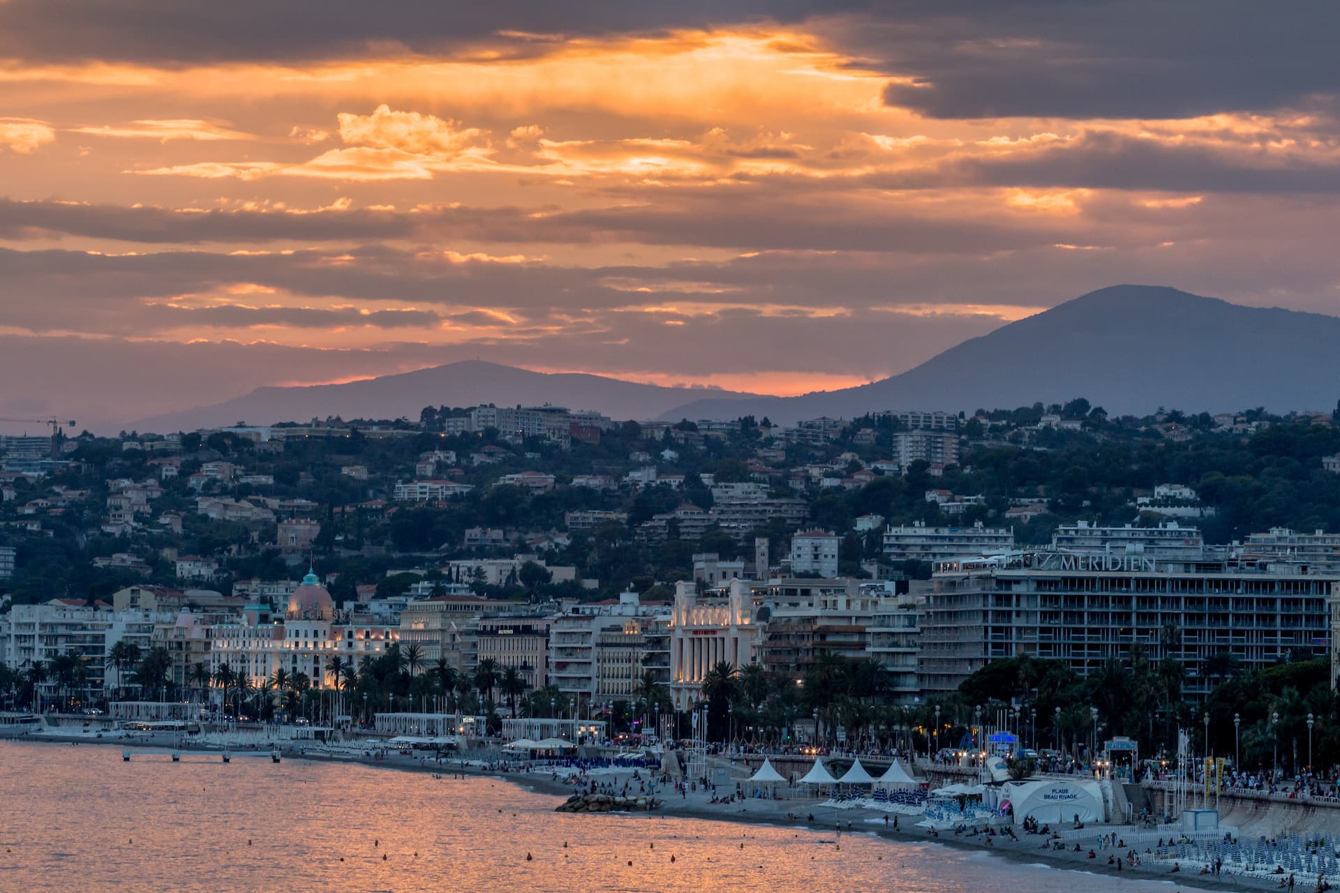 Vue aérienne de la ville de Nice