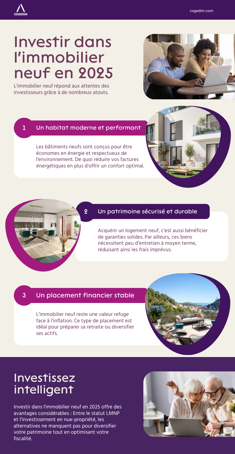 Infographie - pourquoi investir dans l'immobilier en 2025