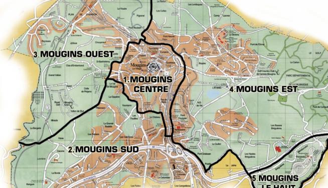 carte quartier mougins