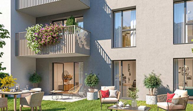 résidence cogedim 117 rue de Paris épinay sur seine visuel appartement jardin