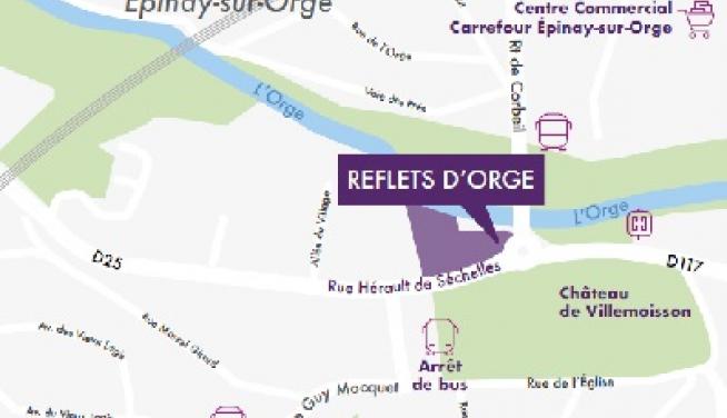résidence Cogedim Villemoisson-sur-Orge Reflets d'Orge carte 