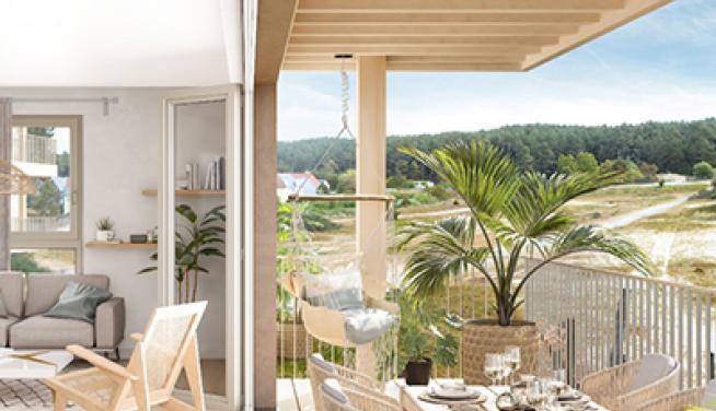 résidence cogedim quend plage immeuble neuf appartement terrasse vue mer