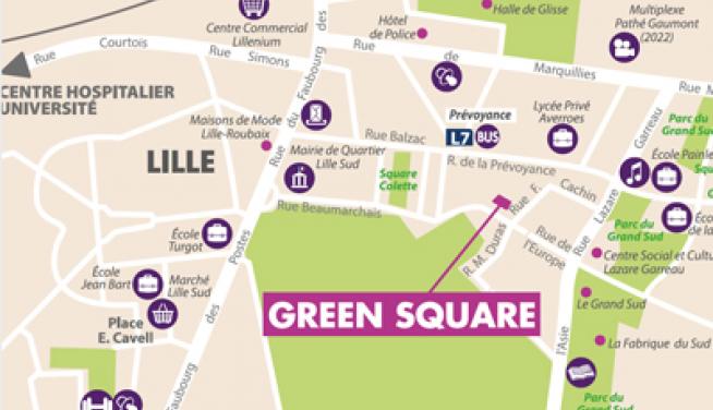 résidence immobilier neuf Cogedim Lille Green Square quartier